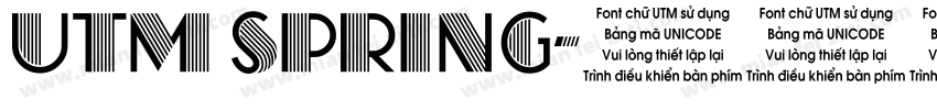 UTM Spring字体转换
